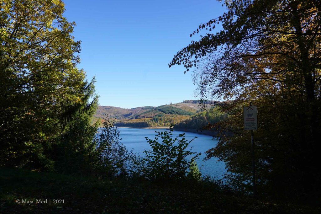 Obernautalsperre Oktober 2021