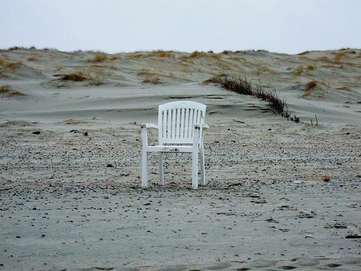 Norderney 2013, Stuhl am Strand